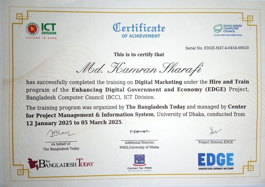 Digital Marketing Certificate