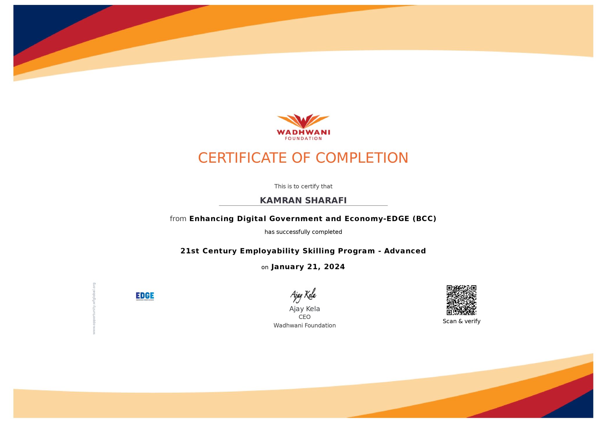 Soft Skills Certificate
