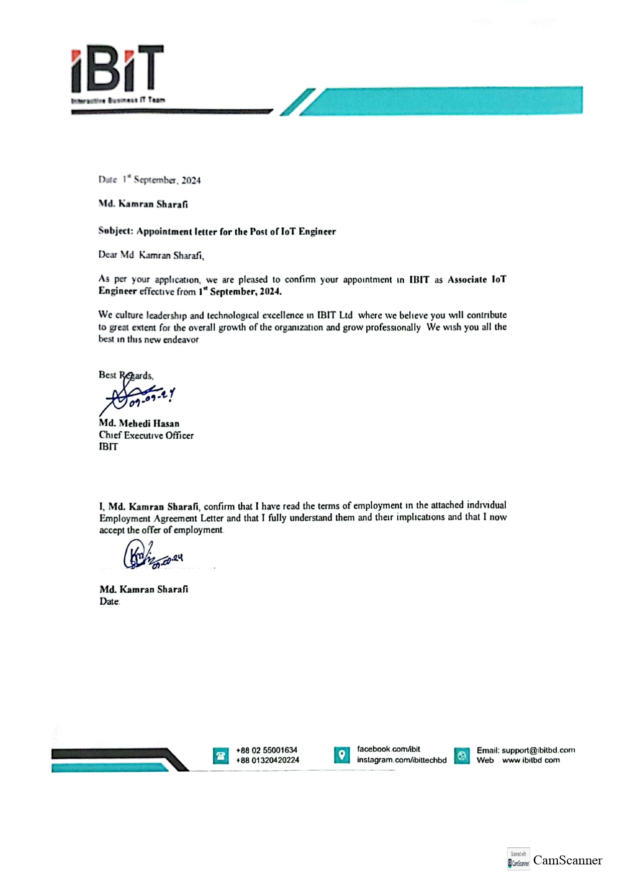 IBIT Certificate